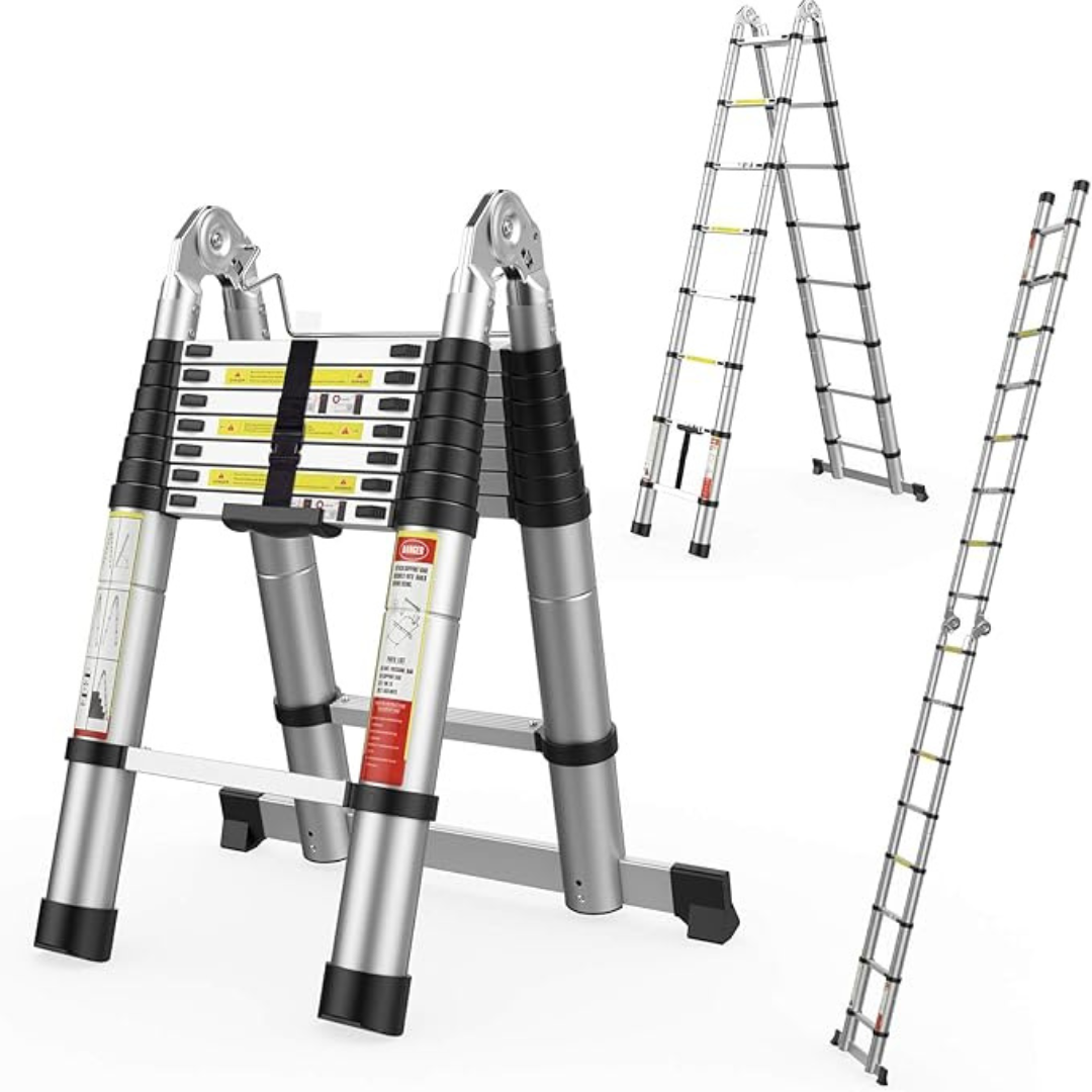 ALUMINIJUMSKE DVODIJELNE TELESKOPSKE LJESTVE - 1,9M