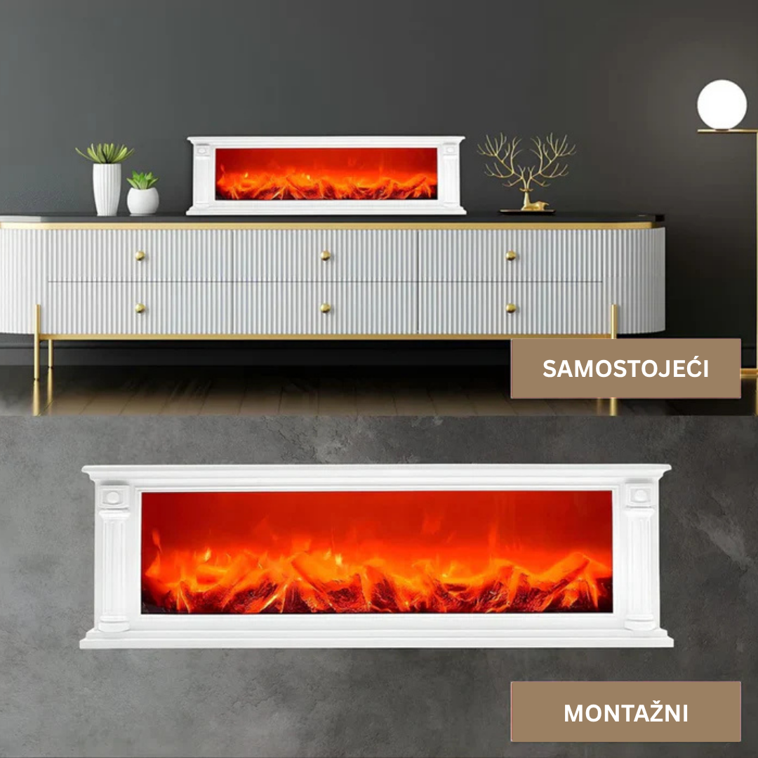 LED DEKORATIVNI KAMIN SA EFEKTOM PLAMENA